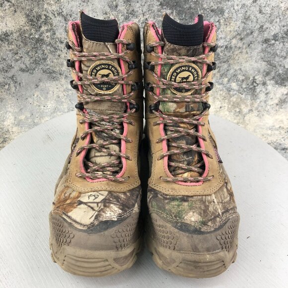 Irish Setter Women's Size 8M Hunt Vaprtrek 8" Real Tree Camo Pink WP 2862 Boots - Picture 2 of 16
